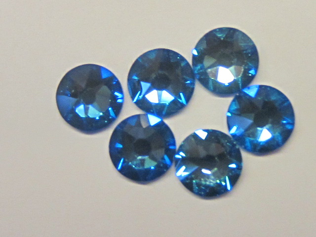 72 pcs. 20ss CRYSTAL ROYAL BLUE DeLITE FLATBACK European Rhinestones